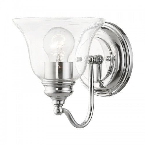 1 Light Polished Chrome Vanity Sconce Livex