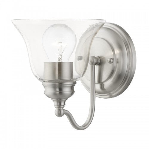 1 Light Brushed Nickel Vanity Sconce Livex