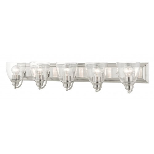 5 Light Brushed Nickel Vanity Sconce Livex