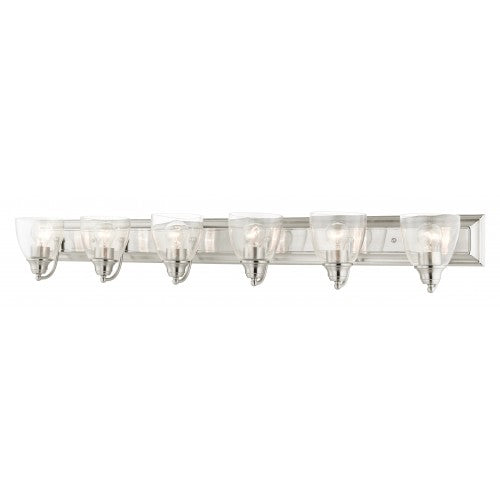 6 Light Brushed Nickel Vanity Sconce Livex