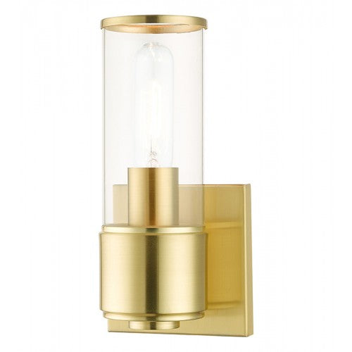 1 Light Satin Brass ADA Sconce Livex