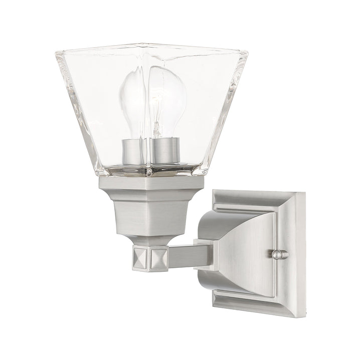 1 Light Brushed Nickel Wall Sconce Livex