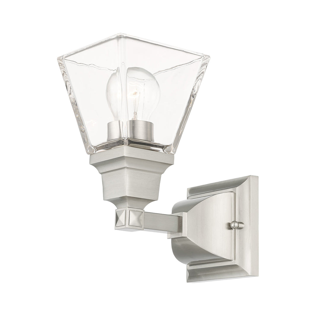 1 Light Brushed Nickel Wall Sconce Livex