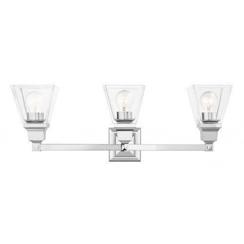 3 Light Polished Chrome Bath Vanity Livex