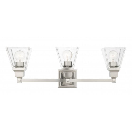 3 Light Brushed Nickel Bath Vanity Livex