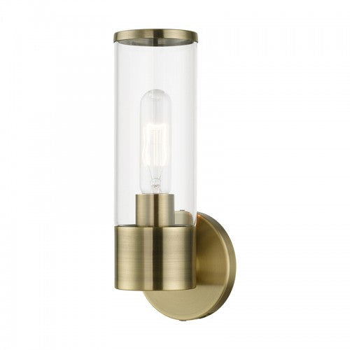 1 Light Antique Brass ADA Single Sconce Livex