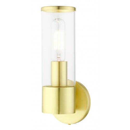 1 Light Satin Brass ADA Single Sconce Livex