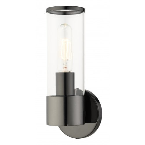 1 Light Black Chrome ADA Single Sconce Livex