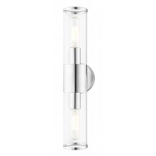 2 Light Polished Chrome ADA Vanity Sconce Livex