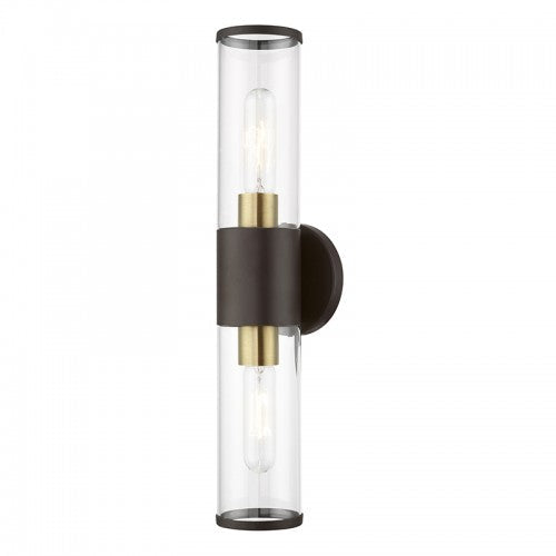 2 Light Bronze ADA Vanity Sconce Livex