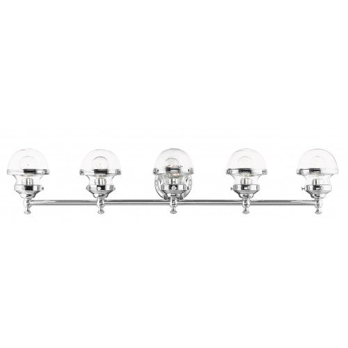 5 Light Polished Chrome Bath Vanity Livex