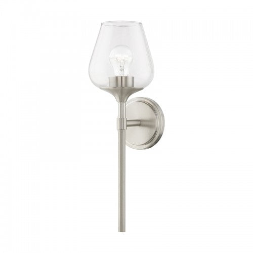 1 Light Brushed Nickel Vanity Sconce Livex