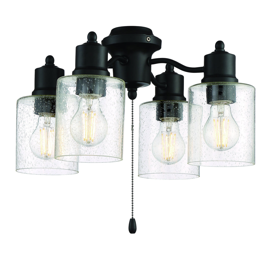 CRAFTMADE 4 Light Universal Light Kit in Flat Black