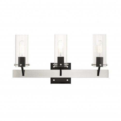 3 Light Brushed Nickel Vanity Sconce Livex