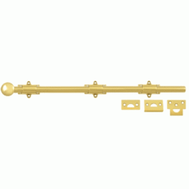 18 Inch Deltana Heavy Duty Surface Bolt (Polished Brass Finish) DELTANA