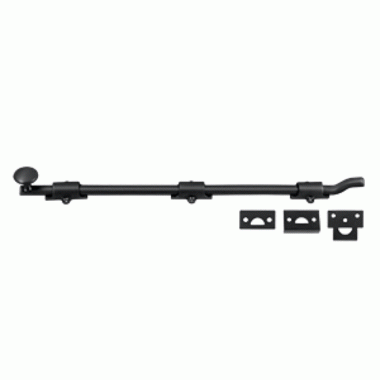 18 Inch Deltana Offset Heavy Duty Surface Bolt (Flat Black Finish) DELTANA