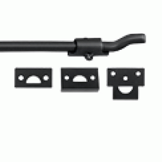 18 Inch Deltana Offset Heavy Duty Surface Bolt (Flat Black Finish) DELTANA