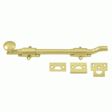 18 Inch Deltana Offset Heavy Duty Surface Bolt (Polished Brass Finish) DELTANA