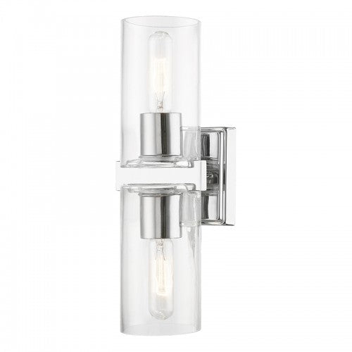 2 Light Polished Chrome Vanity Sconce Livex