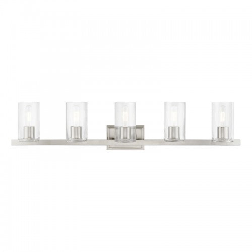 5 Light Brushed Nickel Vanity Sconce Livex