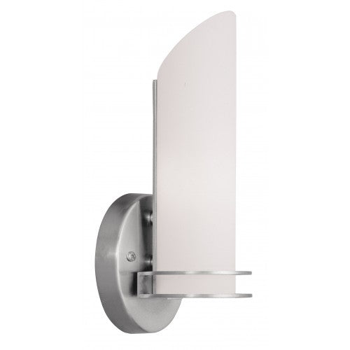 1 Light Brushed Nickel Bath Light/Wall Sconce Livex