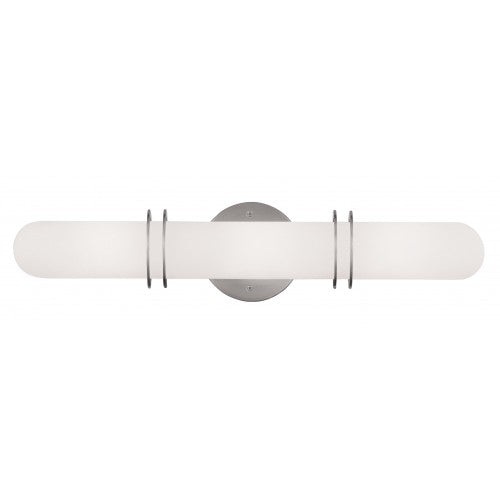 3 Light Brushed Nickel Bath Light Livex