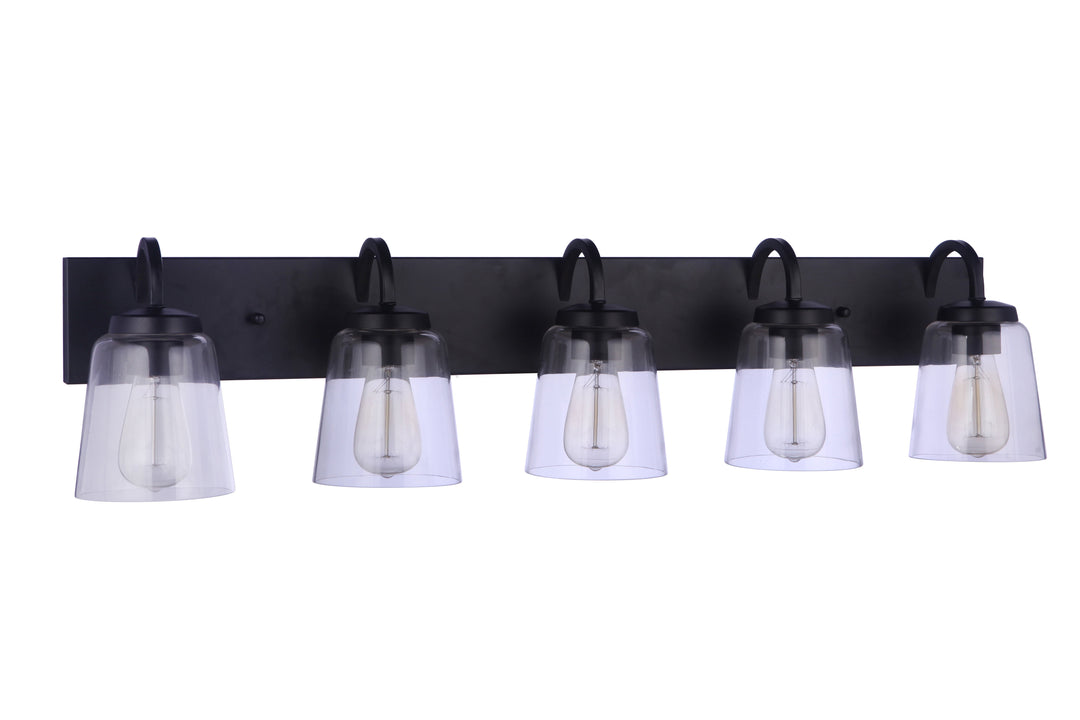 CRAFTMADE Elsa 5 Light Vanity in Flat Black