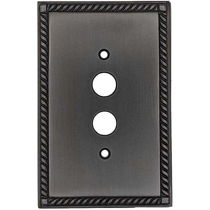 COPPER MOUNTAIN HARDWARE English Georgian Roped Wall Plate (Oil Rubbed Bronze)