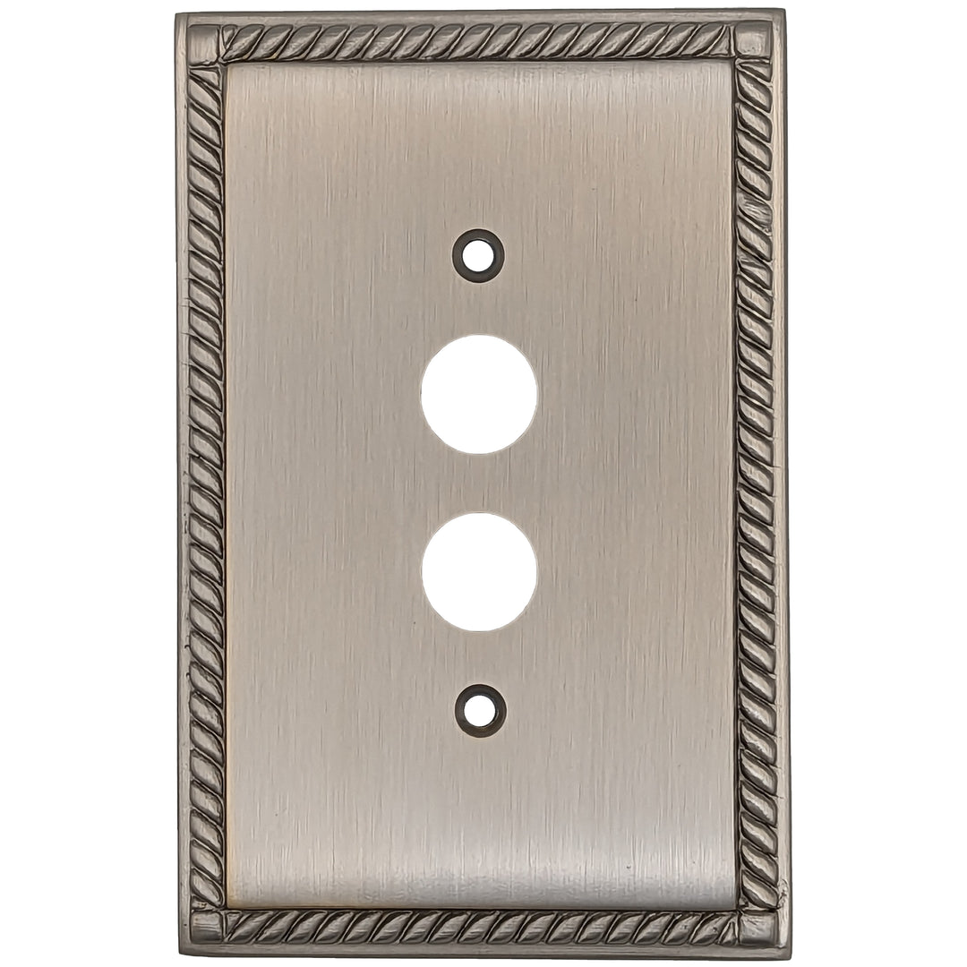 English Georgian Roped Wall Plate (Satin Nickel) COPPER MOUNTAIN HARDWARE