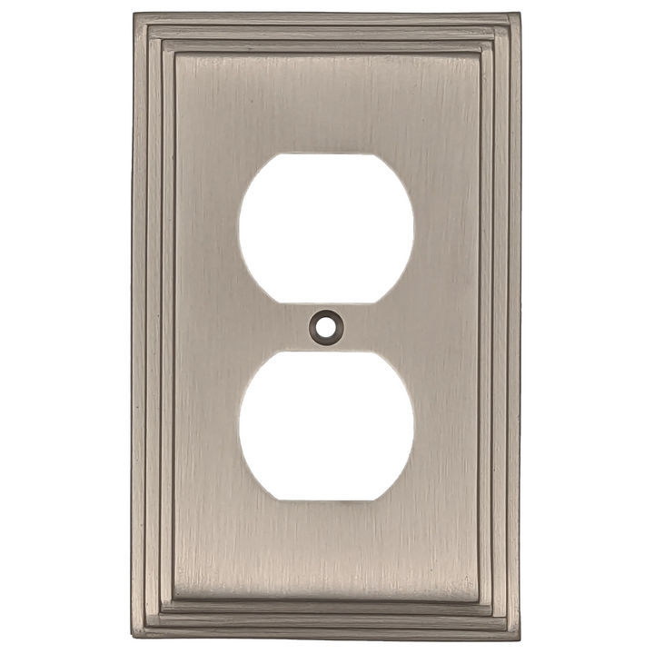 COPPER MOUNTAIN HARDWARE Kingston Classic Stepped Wall Plate (Satin Nickel)