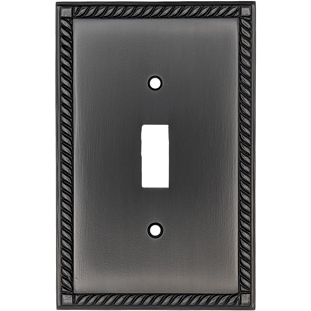 COPPER MOUNTAIN HARDWARE English Georgian Roped Wall Plate (Oil Rubbed Bronze)