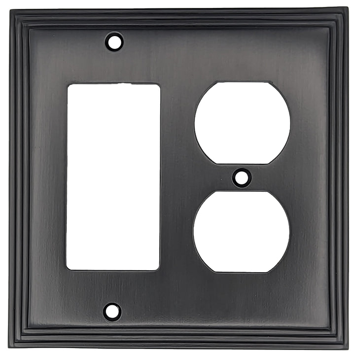 Kingston Classic Stepped Wall Plate (Oil Rubbed Bronze) COPPER MOUNTAIN HARDWARE