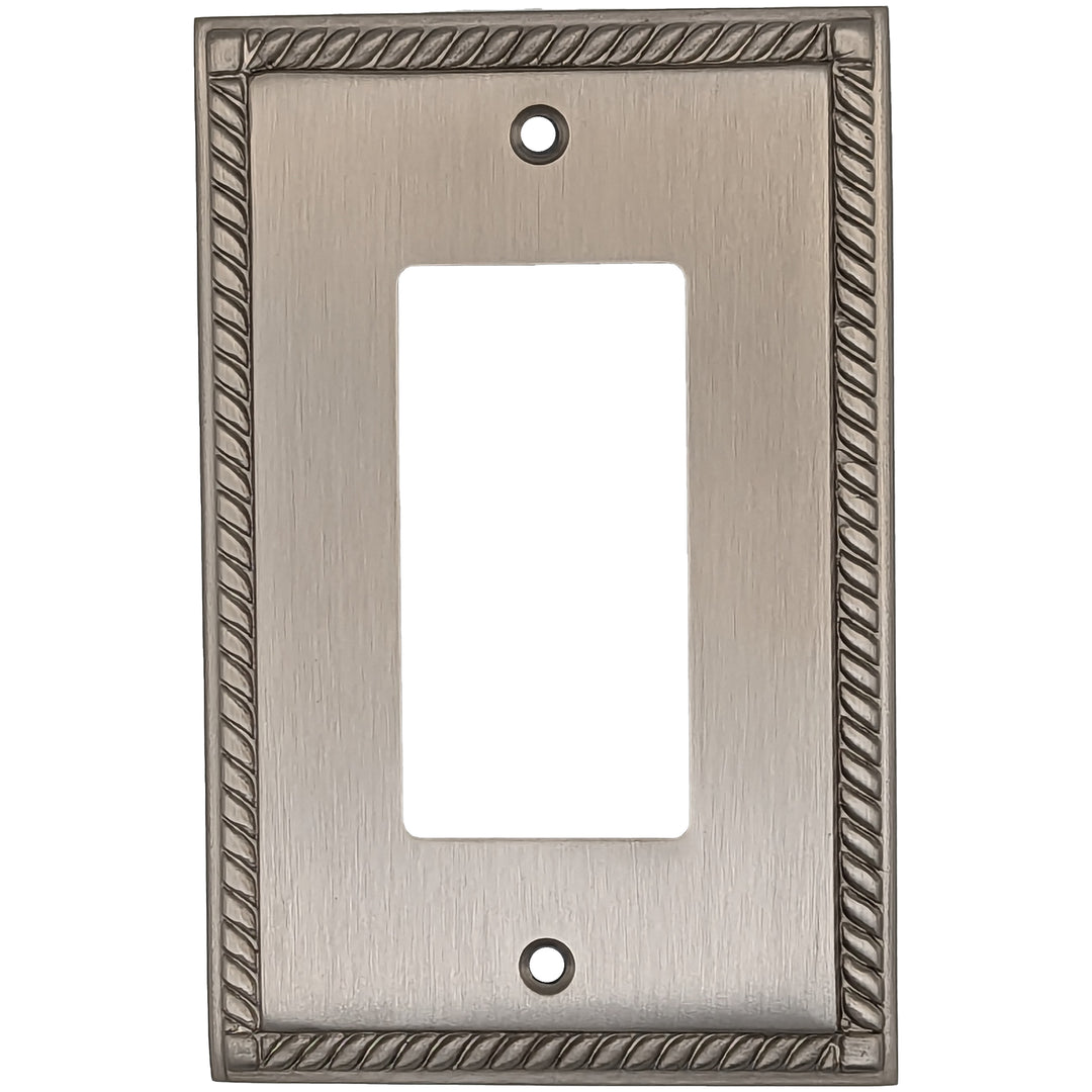 English Georgian Roped Wall Plate (Satin Nickel) COPPER MOUNTAIN HARDWARE