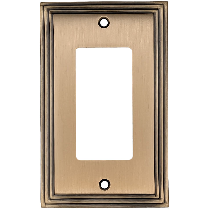 COPPER MOUNTAIN HARDWARE Kingston Classic Stepped Wall Plate (Antique Brass)