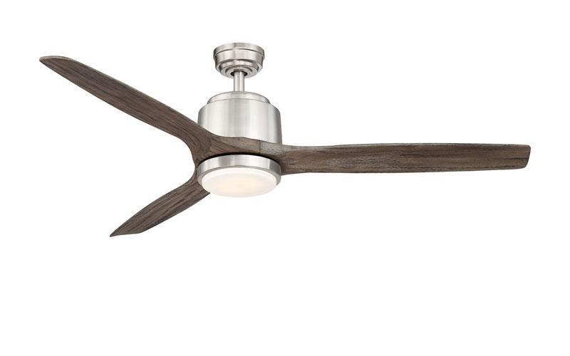 Reya 56 Inch Nickel Ceiling Fan Wind River