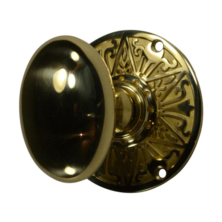 COPPER MOUNTAIN HARDWARE Lancaster Solid Brass Door Set With Egg Style Knob