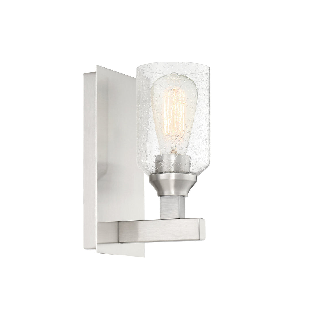 CRAFTMADE Chicago 1 Light Wall Sconce in Brushed Polished Nickel