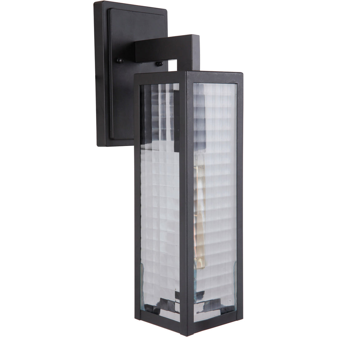 Deka 1 Light Medium Outdoor Wall Lantern in Midnight CRAFTMADE