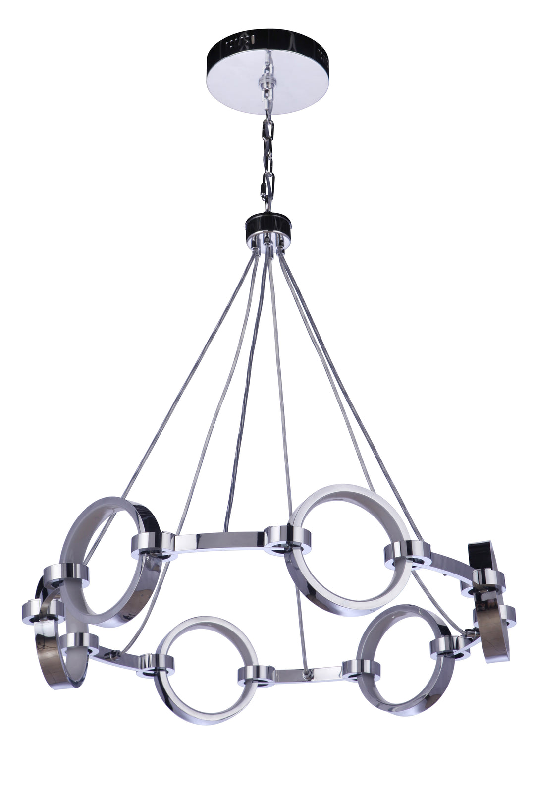 CRAFTMADE Context 6 Light LED Chandelier in Chrome