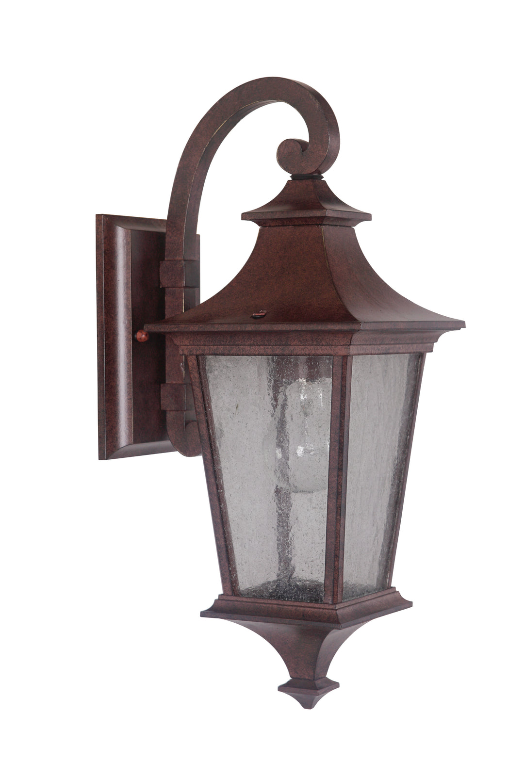 CRAFTMADE Argent II 1 Light Small Outdoor Wall Lantern in Aged Bronze