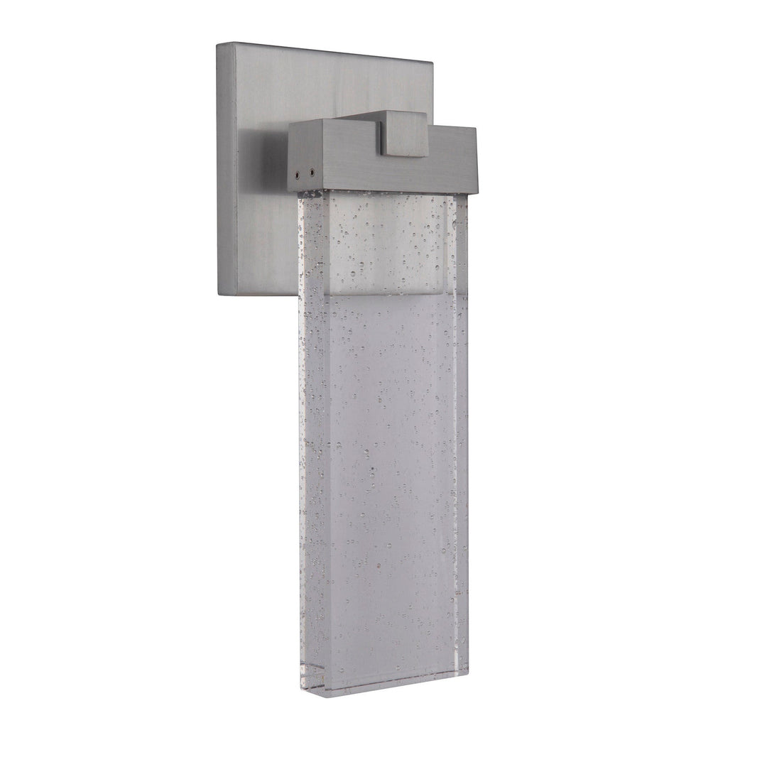 CRAFTMADE Aria 1 Light Small LED Outdoor Wall Lantern in Satin Aluminum