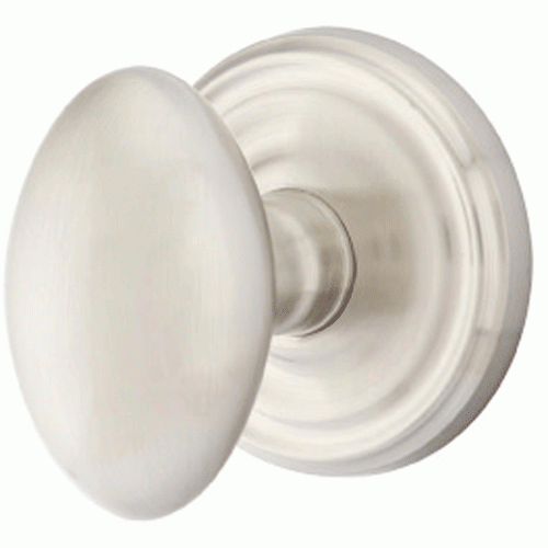 EMTEK Emtek Solid Brass Egg Door Knob Set With Regular Rosette