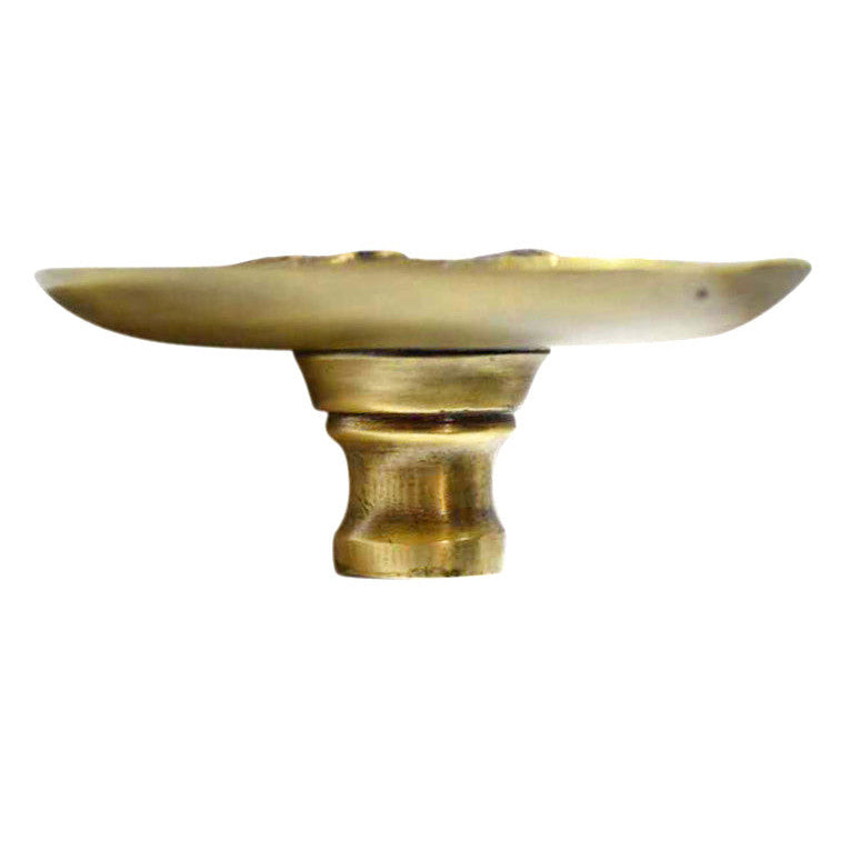 COPPER MOUNTAIN HARDWARE 2 1/2 Inch Solid Brass Swirled Knob (Antique Brass Finish)