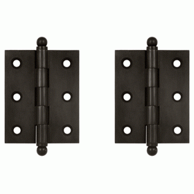 2 1/2 Inch x 2 Inch Solid Brass Cabinet Hinges (Oil Rubbed Bronze) DELTANA