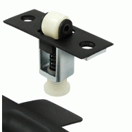 DELTANA 2 1/4 Inch Deltana Solid Brass Roller Catch (Matte Black Finish)