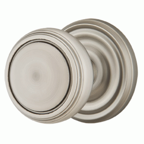 EMTEK Solid Brass Norwich Door Knob Set With Regular Rosette