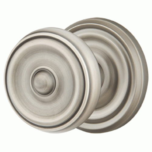 Solid Brass Waverly Door Knob Set With Regular Rosette (Several Finish Options) EMTEK