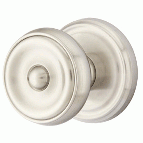 Solid Brass Waverly Door Knob Set With Regular Rosette (Several Finish Options) EMTEK