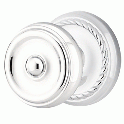 EMTEK Emtek Solid Brass Waverly Door Knob Set With Rope Rosette