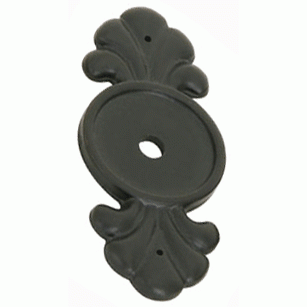 EMTEK 2 1/4 Inch Tuscany Bronze Back Plate (Flat Black)